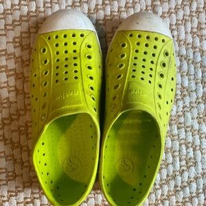 Natives Kids Slip-On Water-Friendly Shoes in Neon Yellow